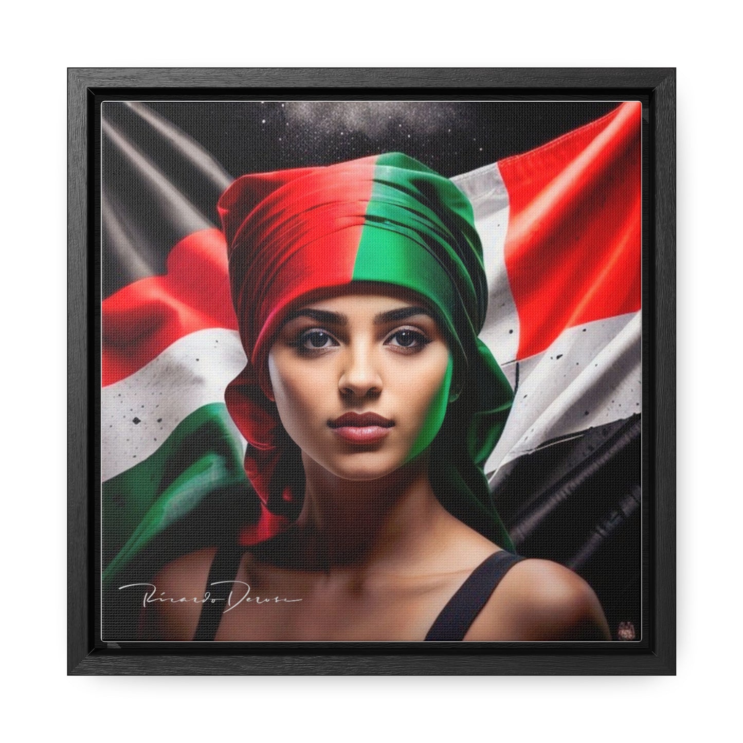 Free Palestine Gallery Canvas Wraps, Square Frame - Derose Entertainment 