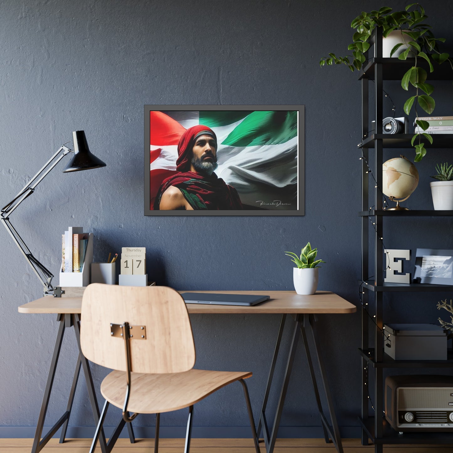 Framed Free Palestine Paper Posters