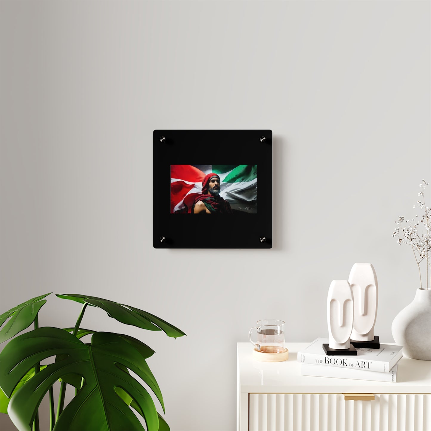 Free Palestine Acrylic Glass Art - Derose Entertainment 