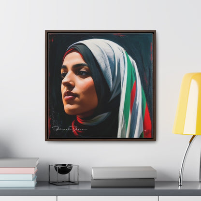 Free Palestine Gallery Canvas Wraps, Square Frame - Derose Entertainment 