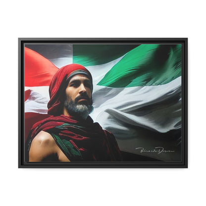 Free Palestine Matte Canvas, Black Frame - Derose Entertainment 