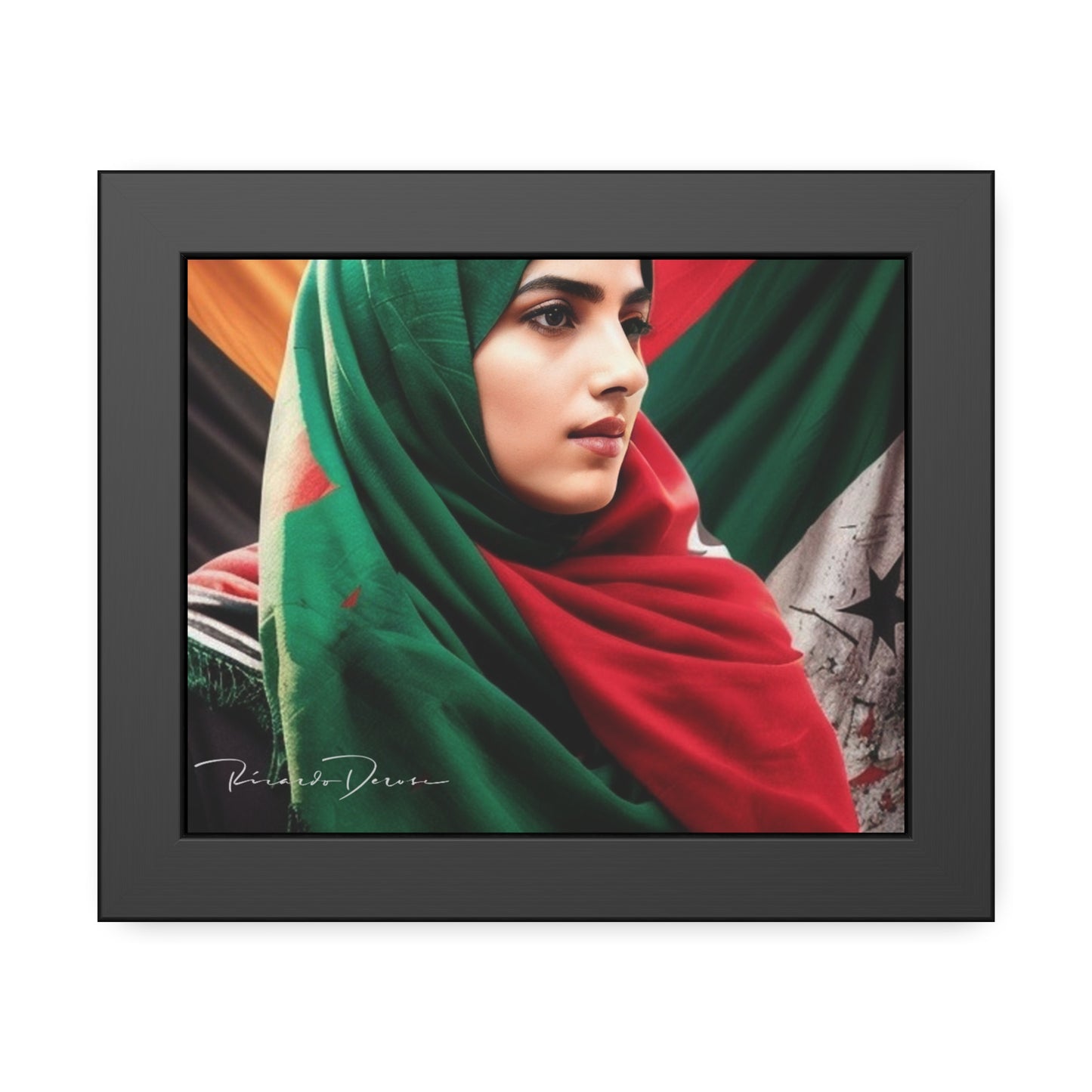 Palestine Girl Framed Poster