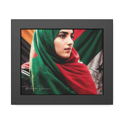 Palestine Girl Framed Poster