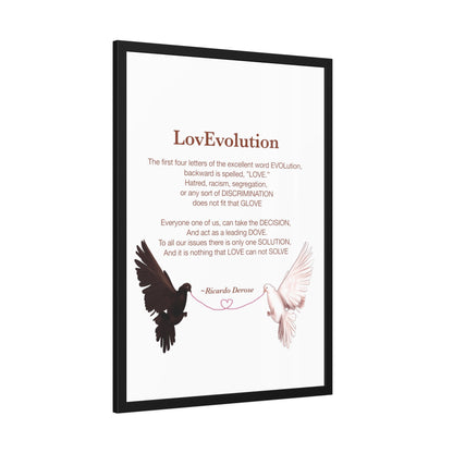 Love evolution Framed Paper Posters