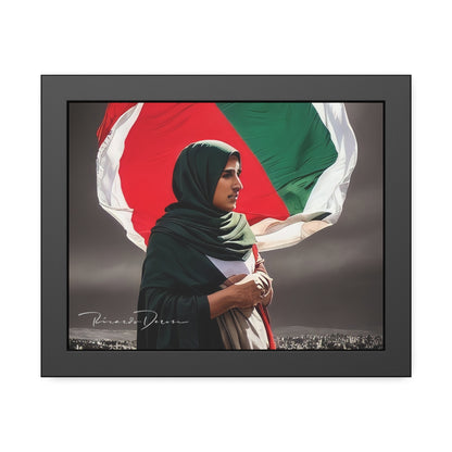 Palestine Girl Framed Poster