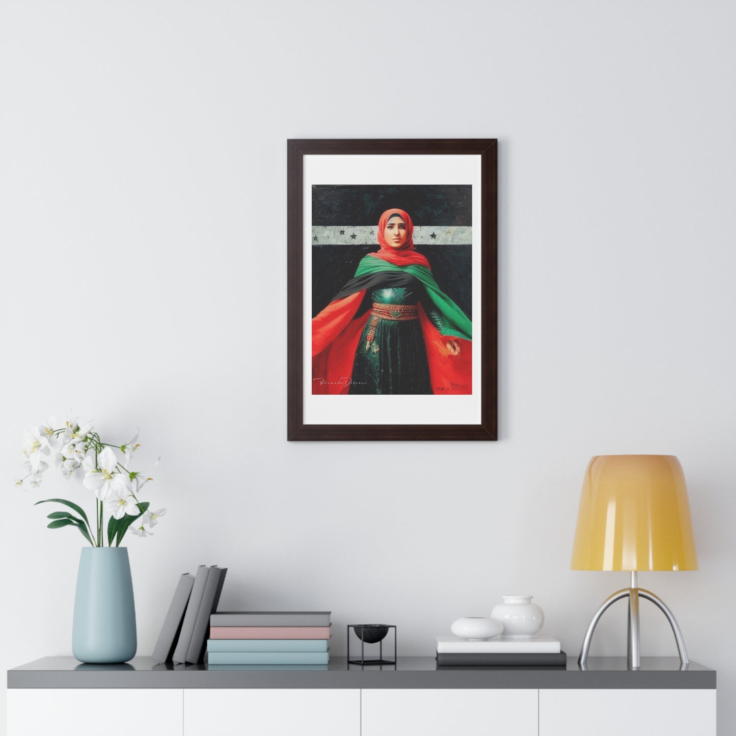 Framed Palestine Vertical Poster - Derose Entertainment 