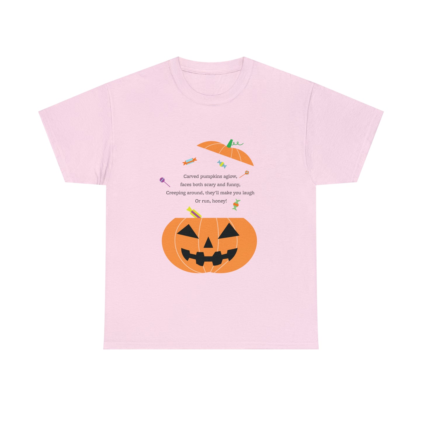 Halloween Jack o Lantern_Unisex Heavy Cotton Tee - Derose Entertainment 