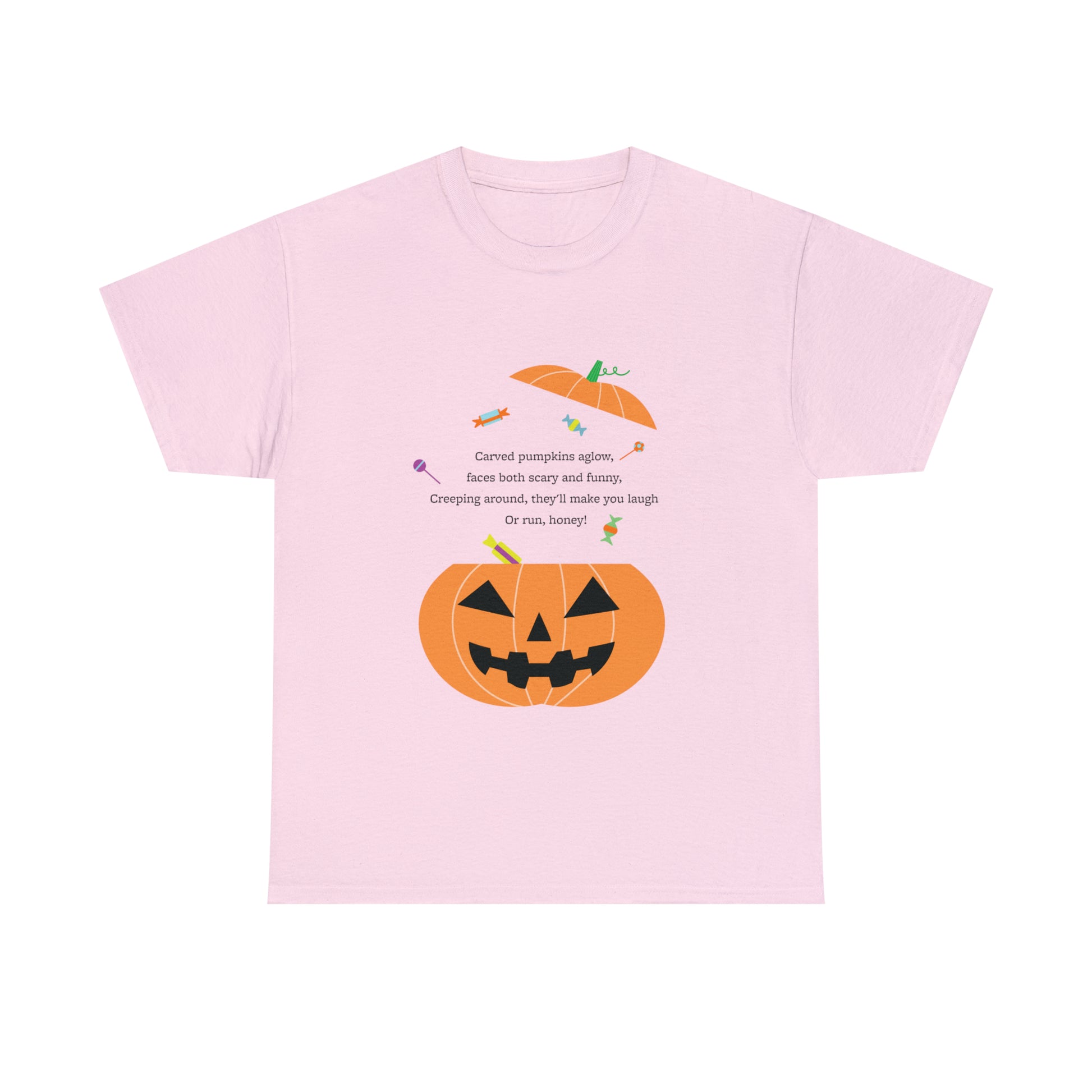 Halloween Jack o Lantern_Unisex Heavy Cotton Tee - Derose Entertainment 