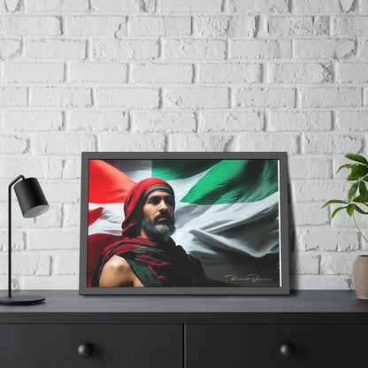 Framed Free Palestine Paper Posters