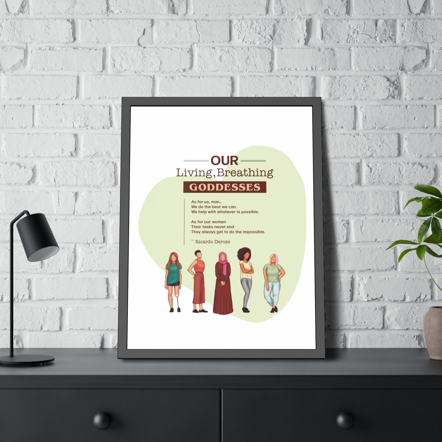 Our Living,Breathing Goddesses Framed Paper Posters