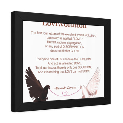 Ricardo Derose Love evolution Framed Paper Posters