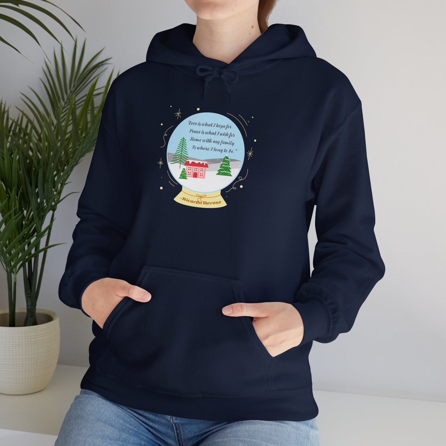 Christmas_Wish for Peace_Unisex Heavy Blend™ Hooded Sweatshirt