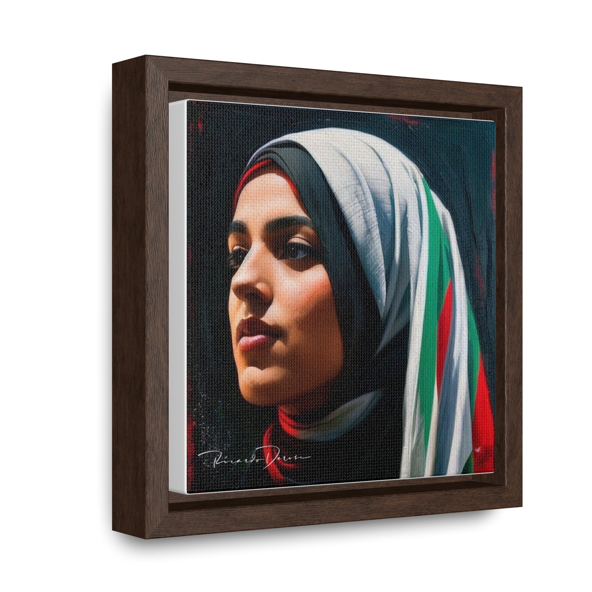 Free Palestine Gallery Canvas Wraps, Square Frame - Derose Entertainment 