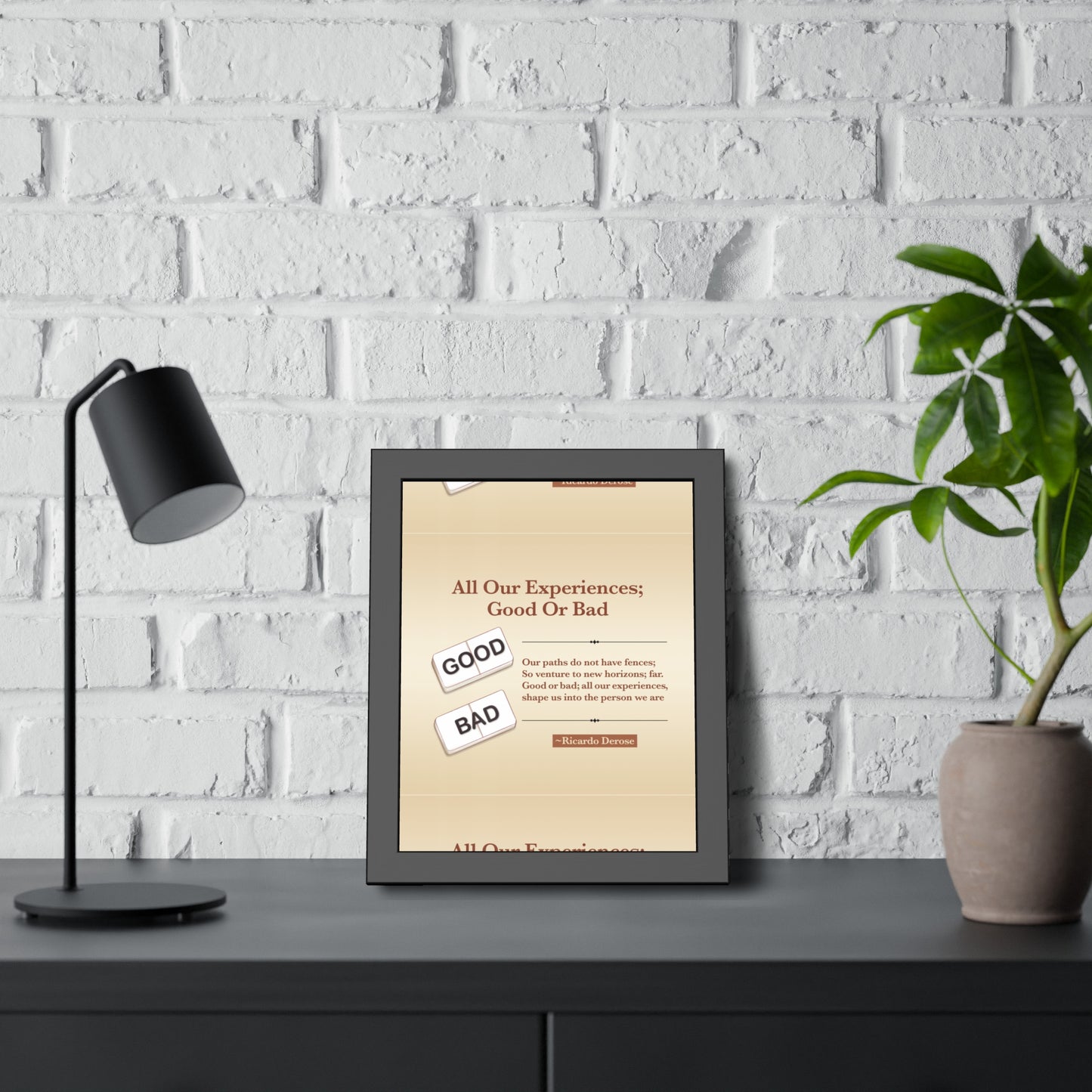 All Our Experiences Good Or Bad Framed Paper Posters