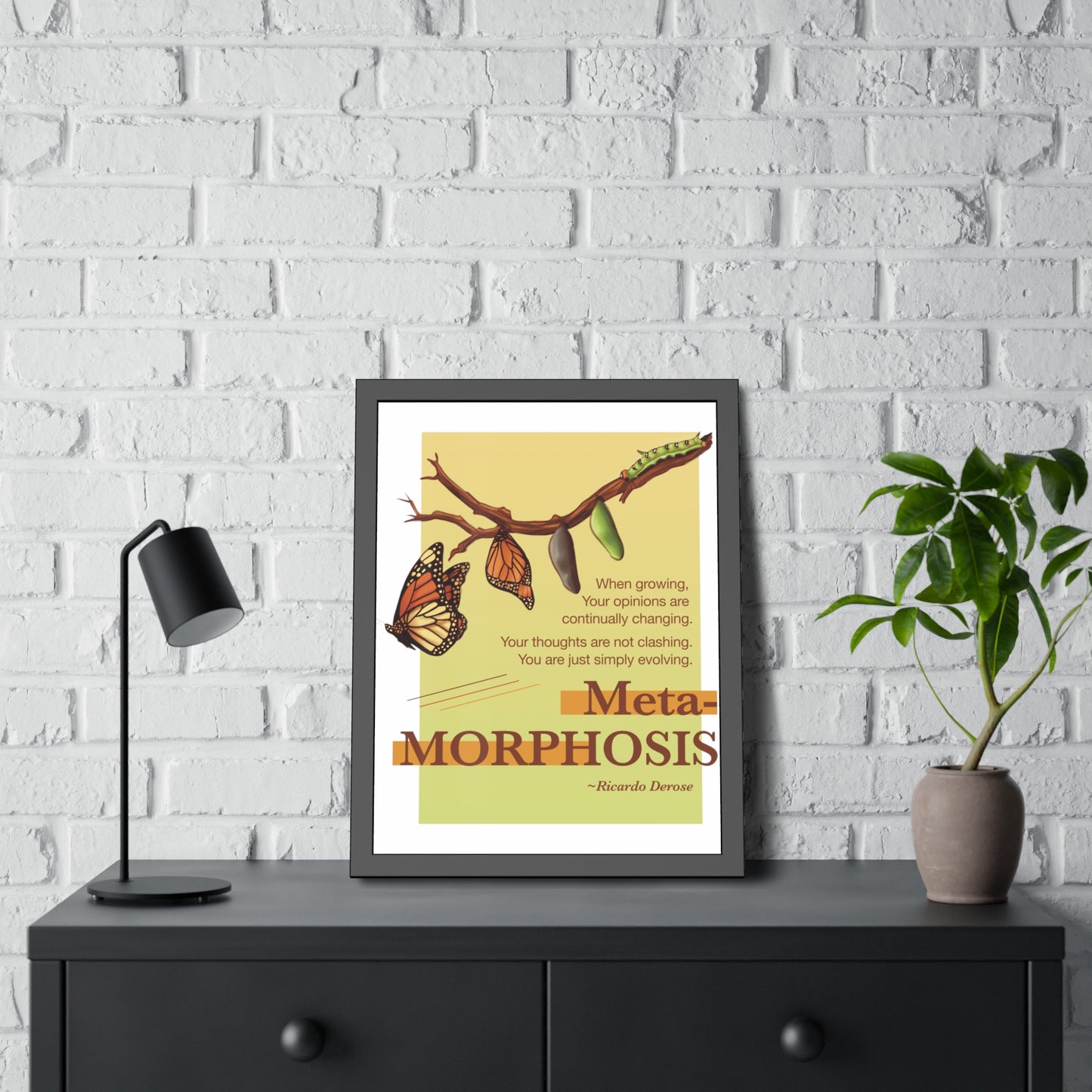 Ricardo Derose Metamorphosis Framed Paper Posters