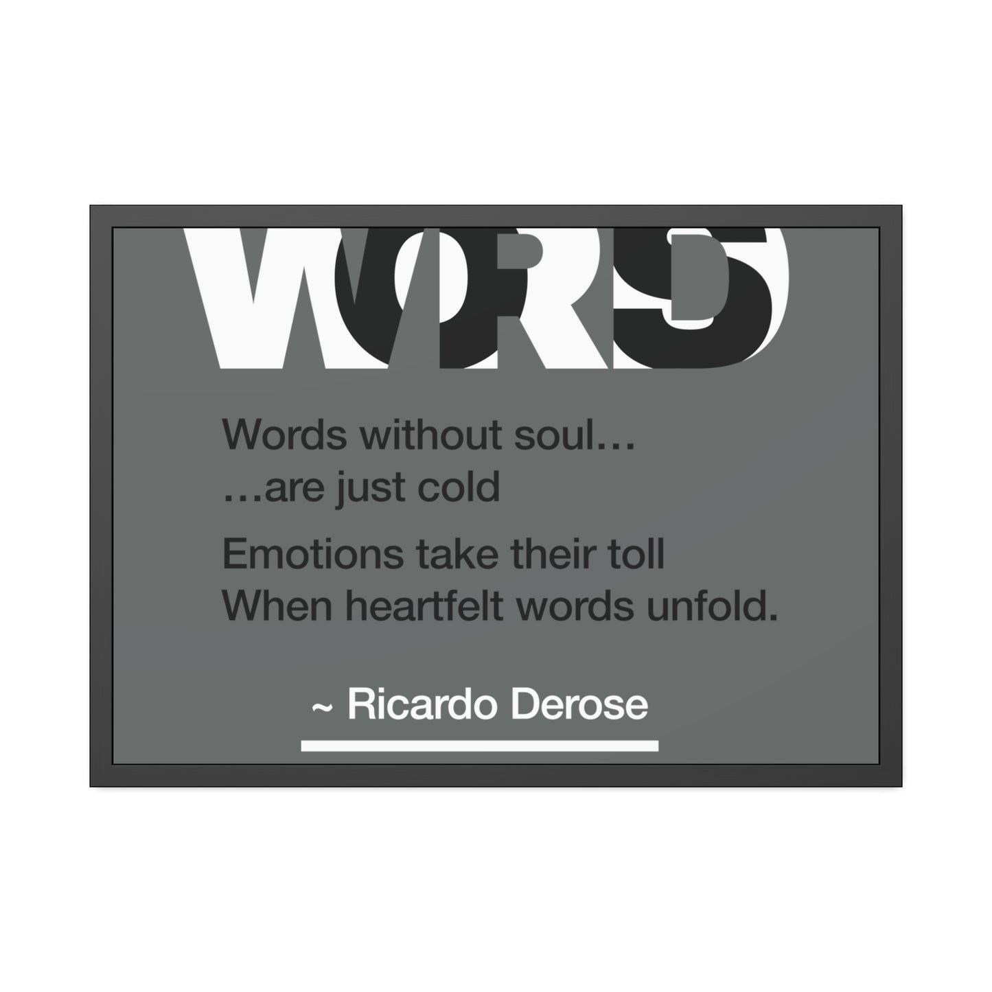 Words Framed Paper Posters