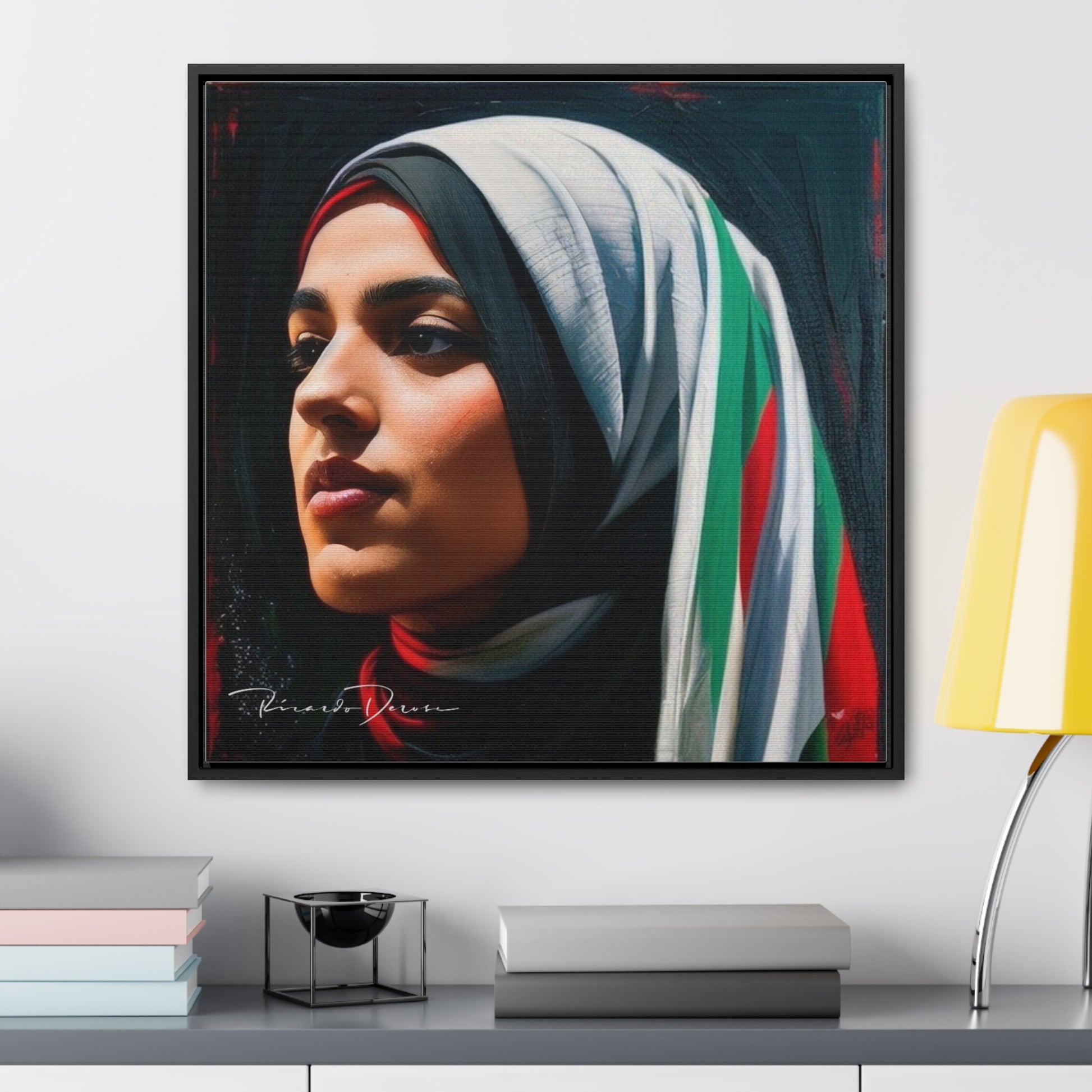 Free Palestine Gallery Canvas Wraps, Square Frame - Derose Entertainment 