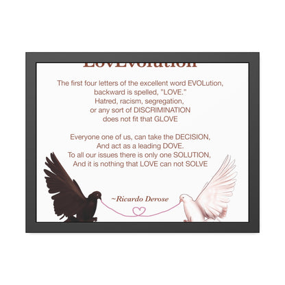 Ricardo Derose Love evolution Framed Paper Posters