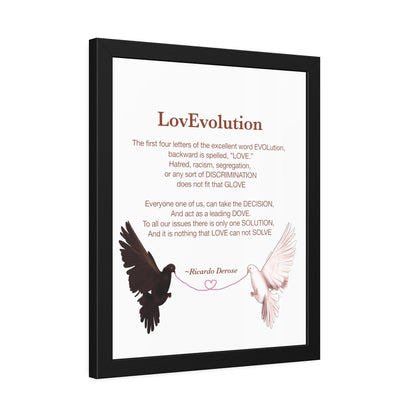 Love evolution Framed Paper Posters