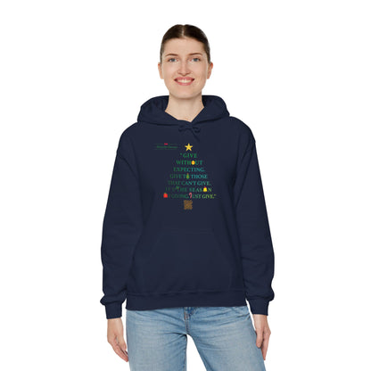 Ricardo Derose Give Without Expecting_form A Christmas Story_Unisex Heavy Blend™ Hooded Sweatshirt