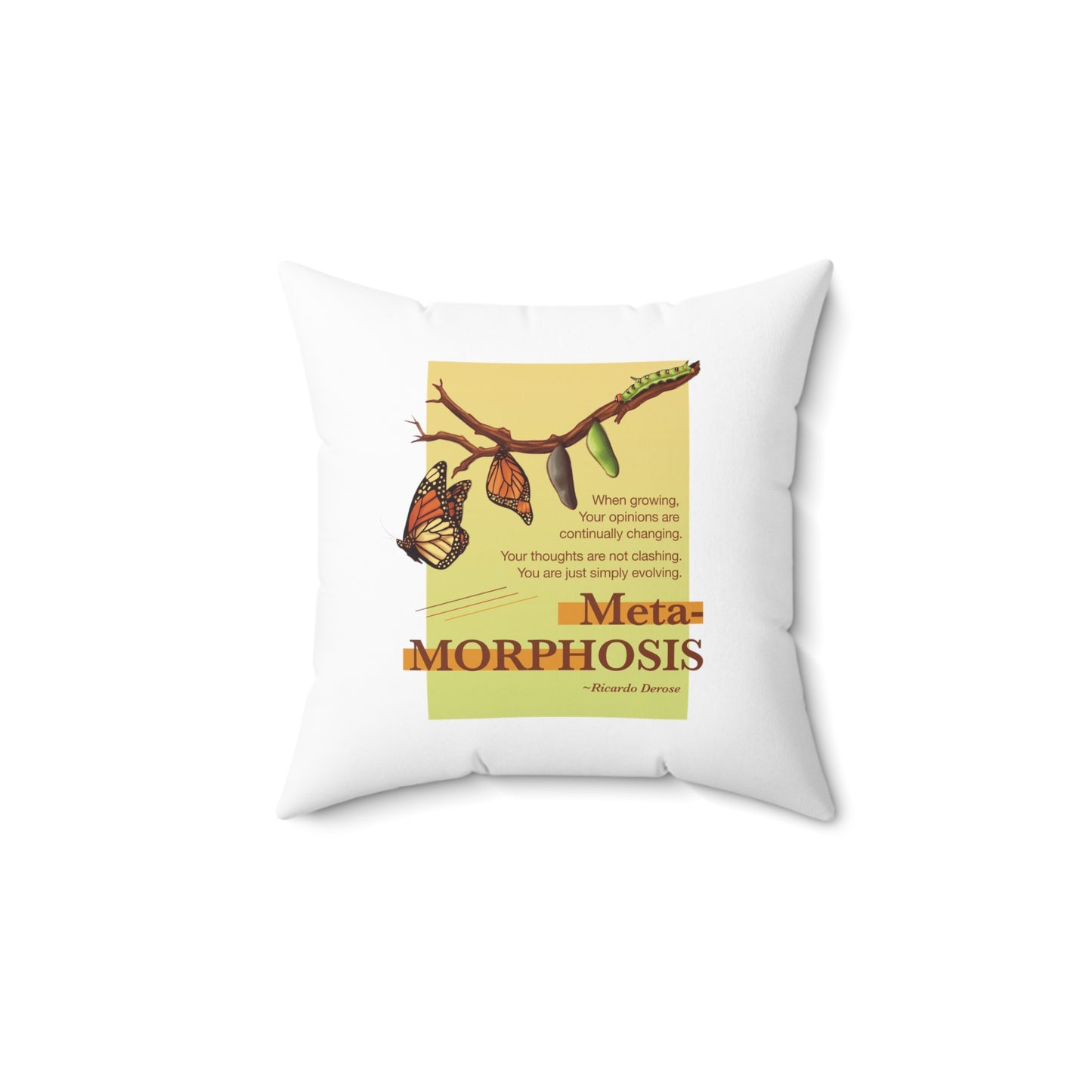 Metamorphosis_Spun Polyester Square Pillow