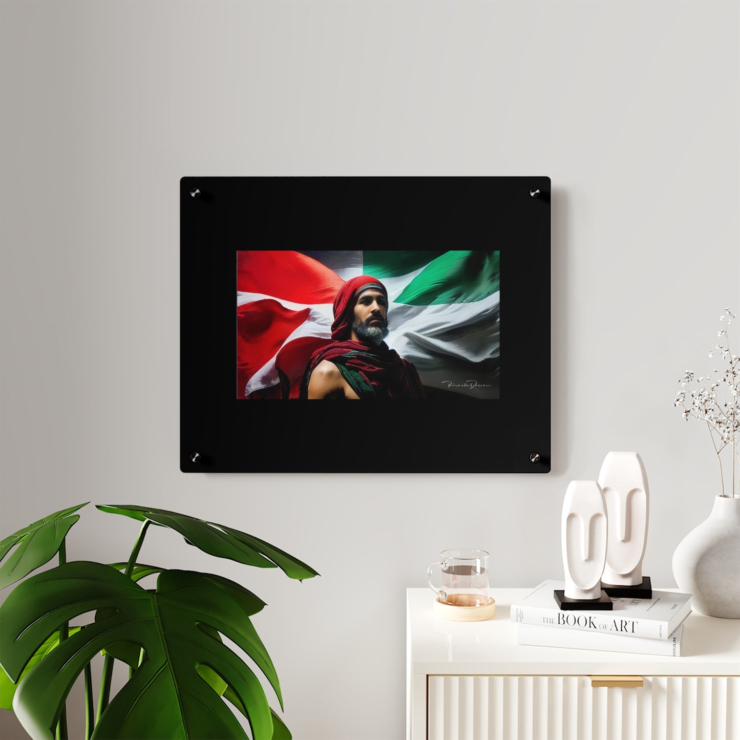 Free Palestine Acrylic Glass Art - Derose Entertainment 