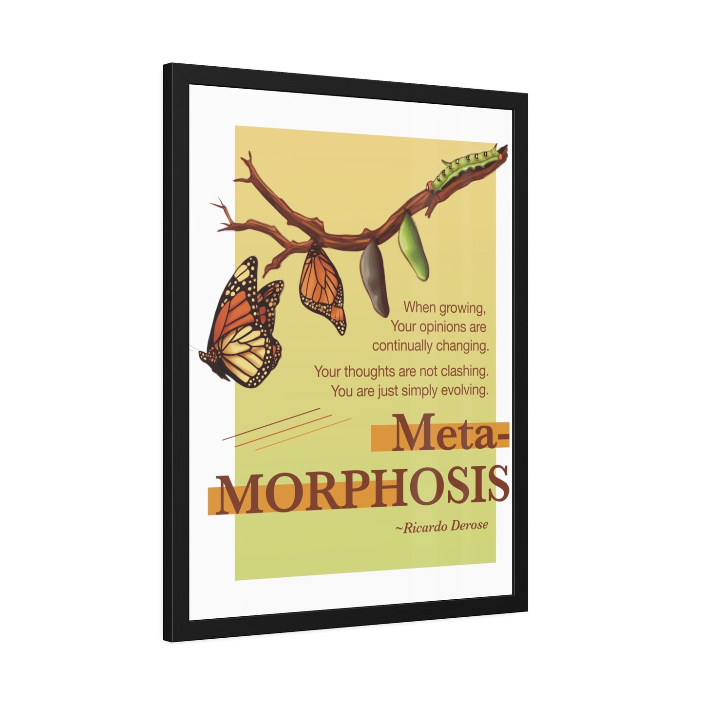 Ricardo Derose Metamorphosis Framed Paper Posters