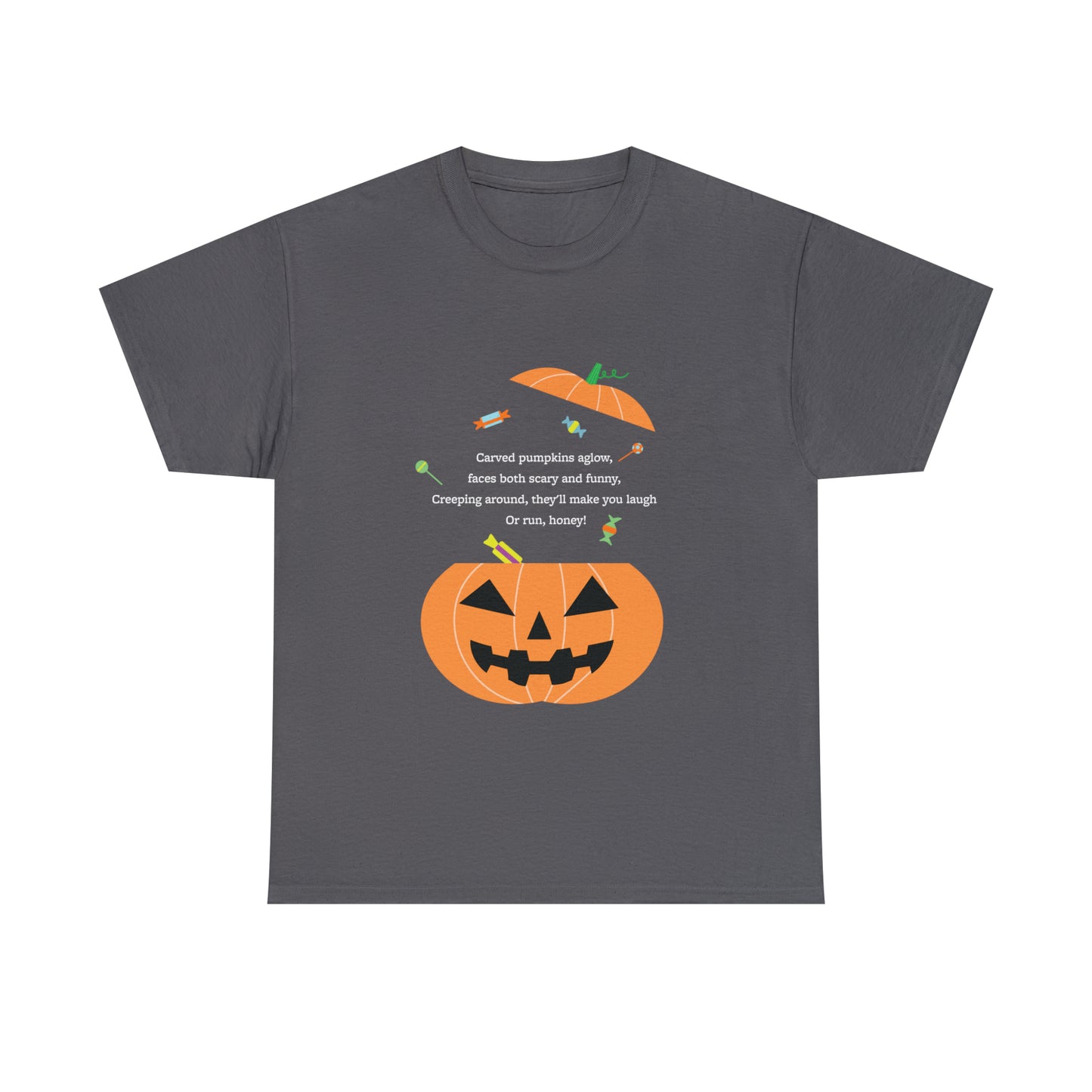 Halloween Jack o Lantern_Unisex Heavy Cotton Tee - Derose Entertainment 