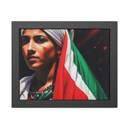 Palestine Girl Framed Poster