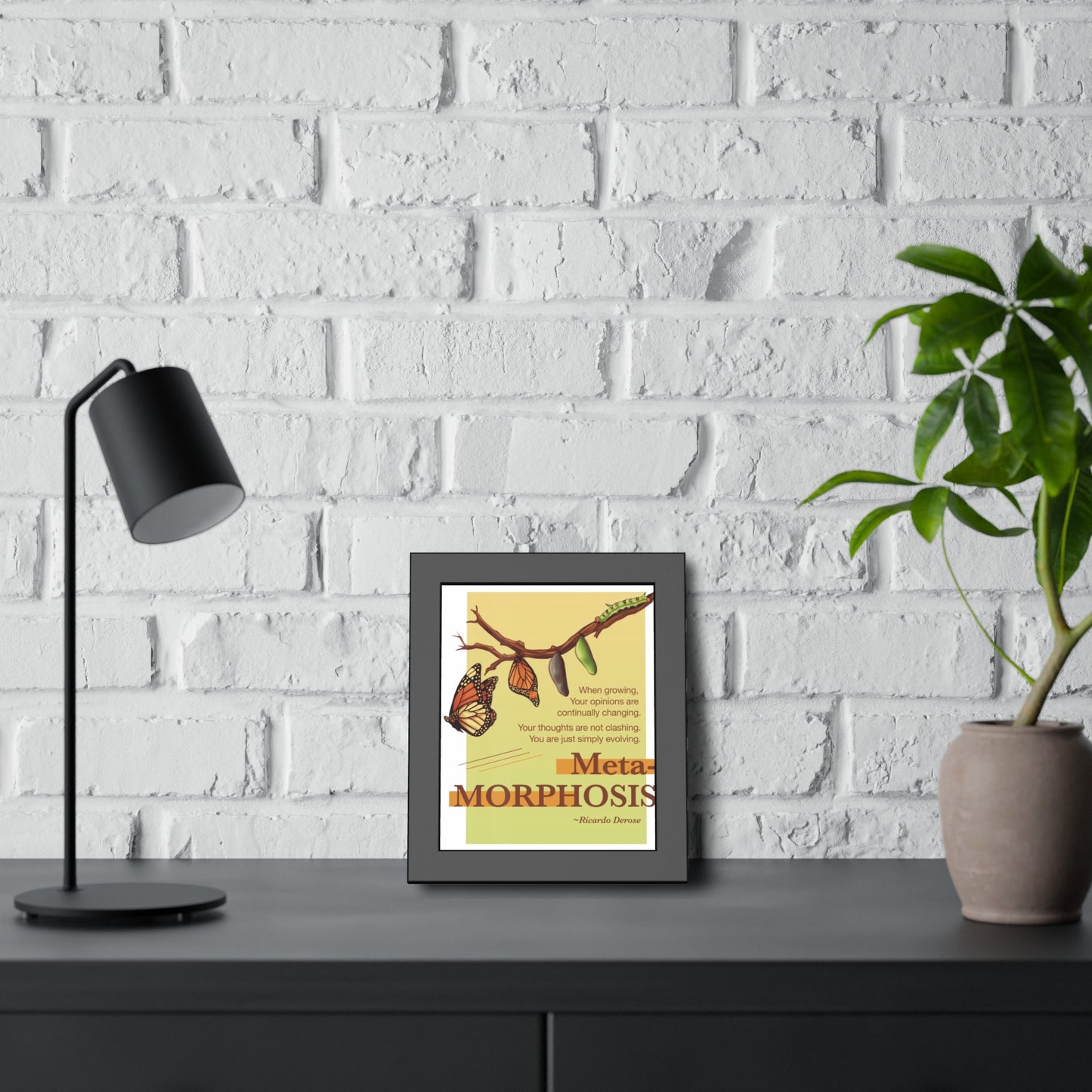 Ricardo Derose Metamorphosis Framed Paper Posters