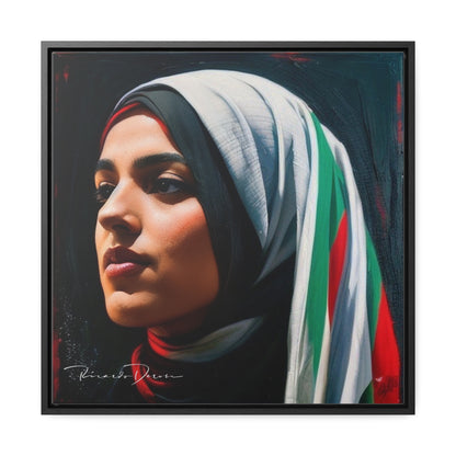 Free Palestine Gallery Canvas Wraps, Square Frame - Derose Entertainment 