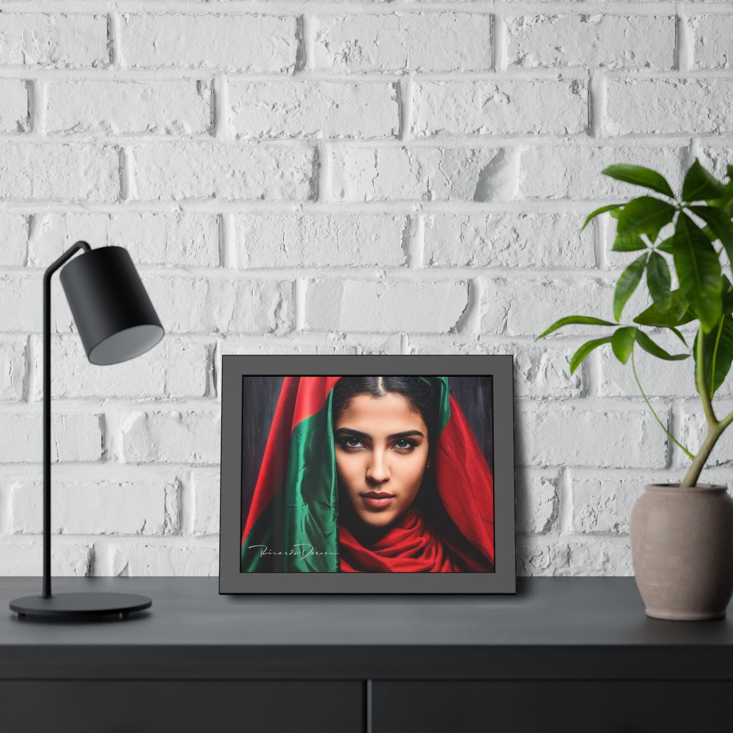 Palestine Girl Framed Poster