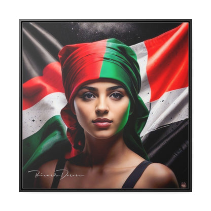 Free Palestine Gallery Canvas Wraps, Square Frame - Derose Entertainment 