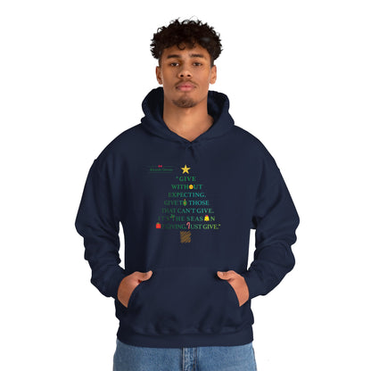 Give Without Expecting_form A Christmas Story_Unisex Heavy Blend™ Hooded Sweatshirt