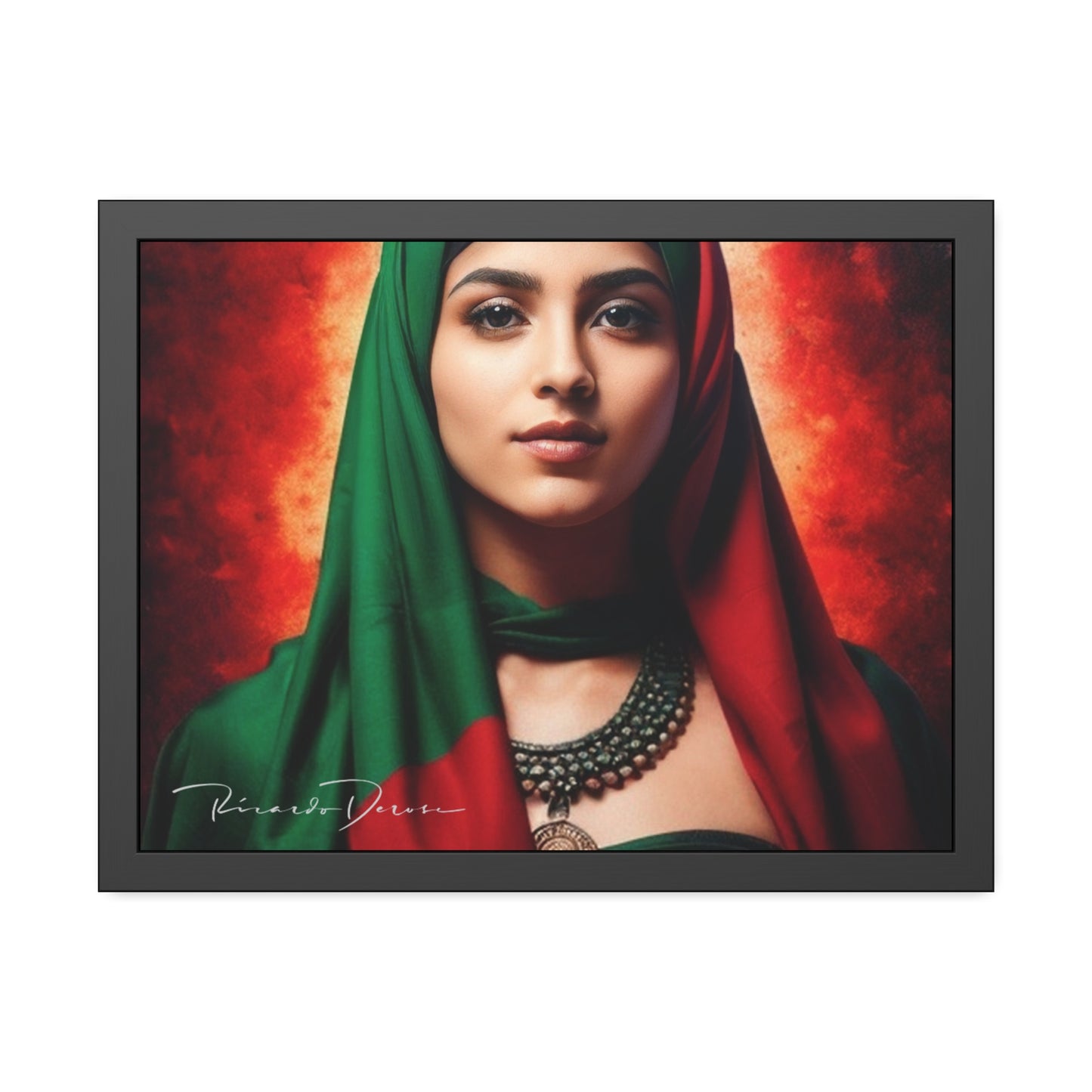 Palestine Girl Framed Poster