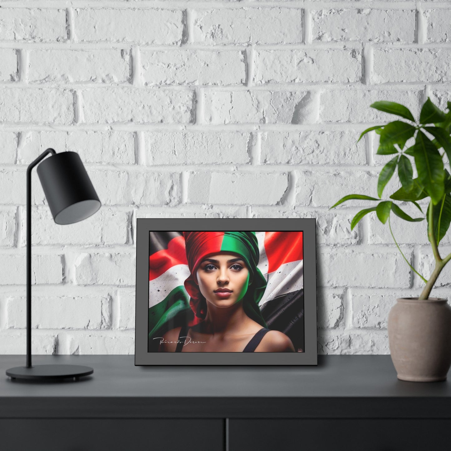 Palestine Girl Framed Poster