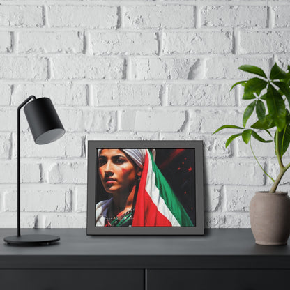 Palestine Girl Framed Poster