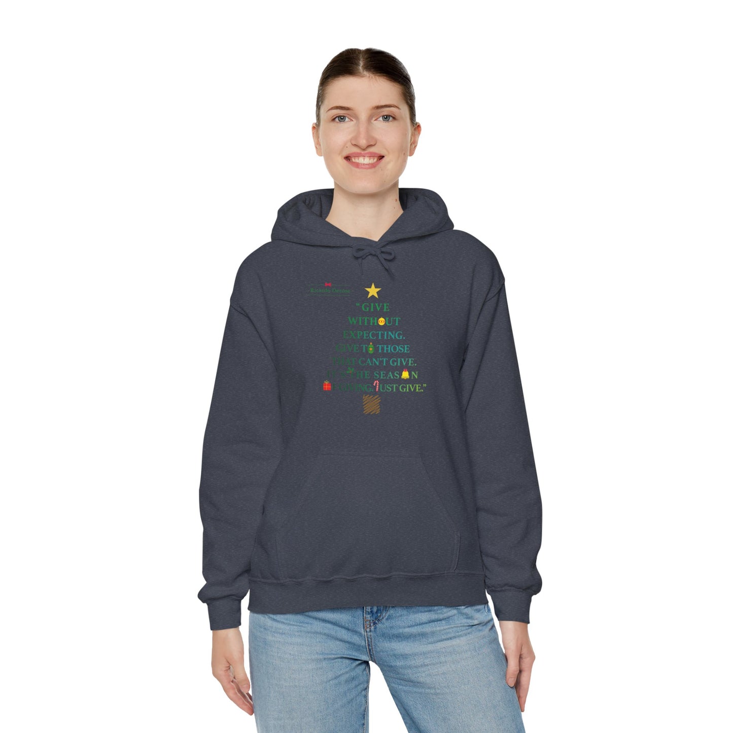 Ricardo Derose Give Without Expecting_form A Christmas Story_Unisex Heavy Blend™ Hooded Sweatshirt