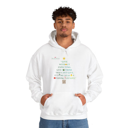 Ricardo Derose Give Without Expecting_form A Christmas Story_Unisex Heavy Blend™ Hooded Sweatshirt