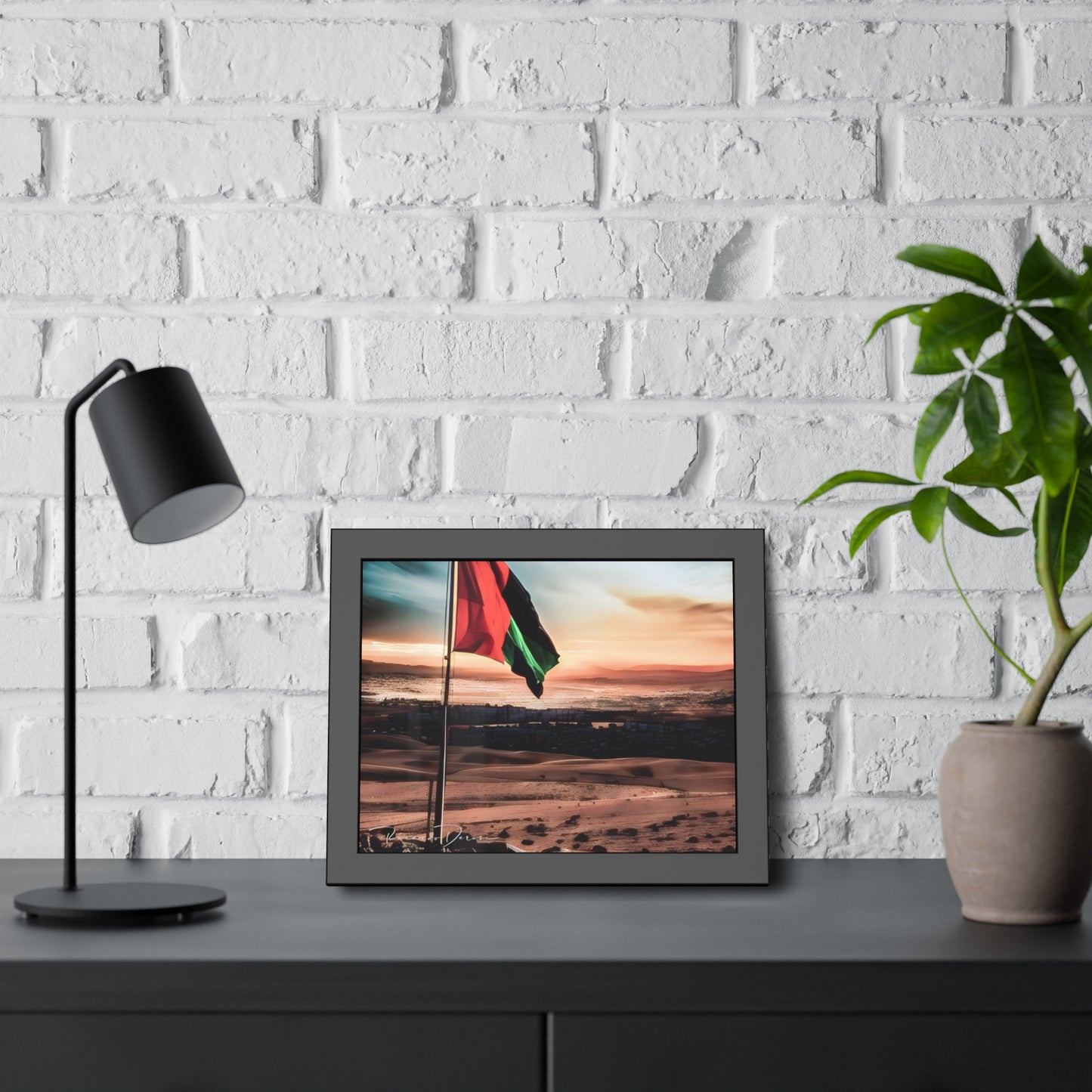 Palestine Flag Framed Poster