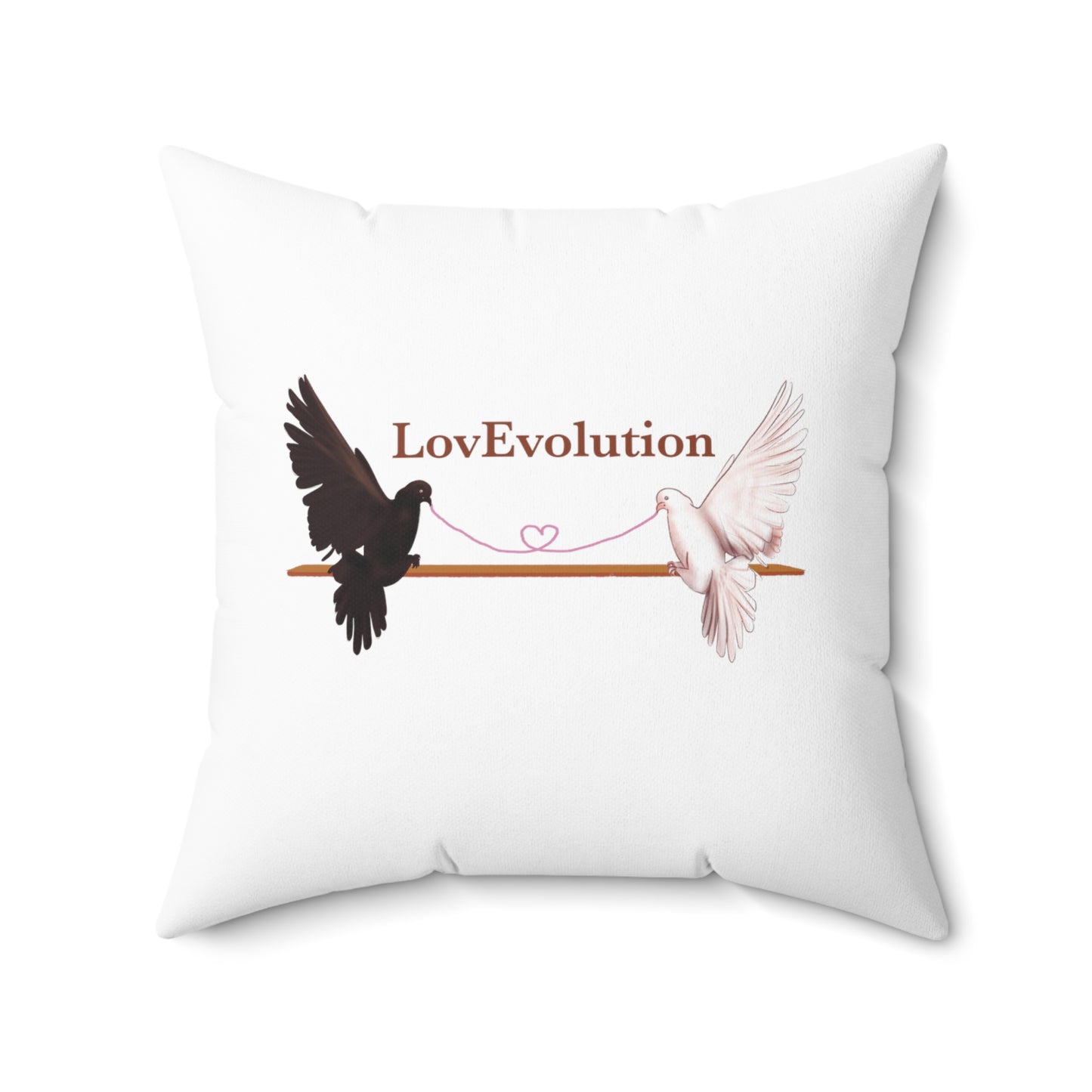 LovEvolution 2_Spun Polyester Square Pillow