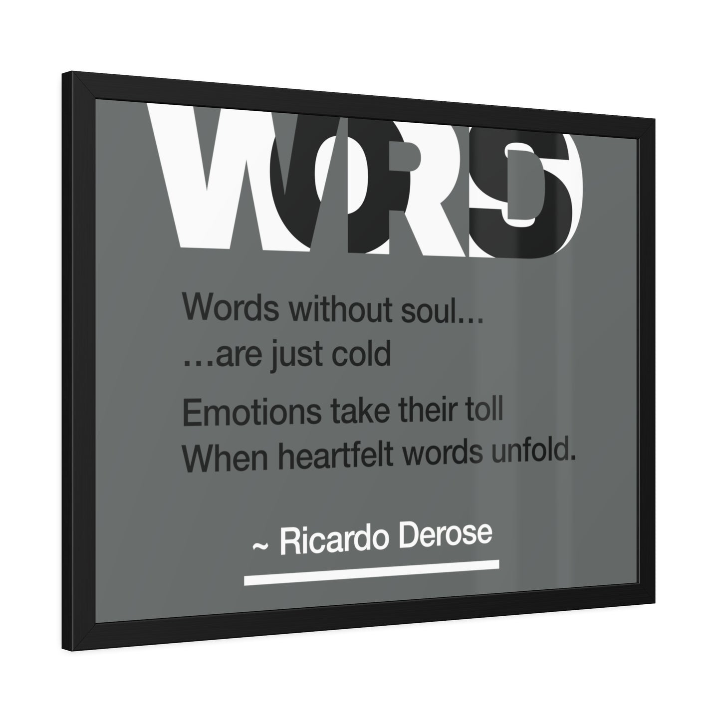 Words Framed Paper Posters