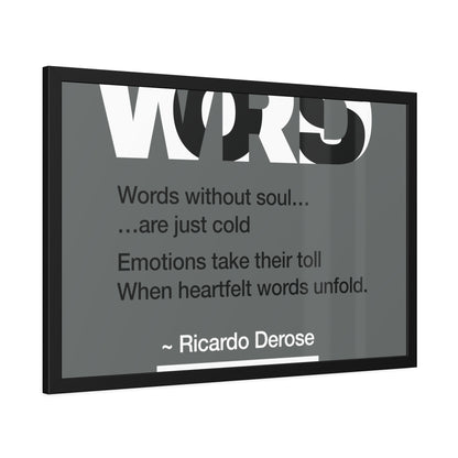 Words Framed Paper Posters