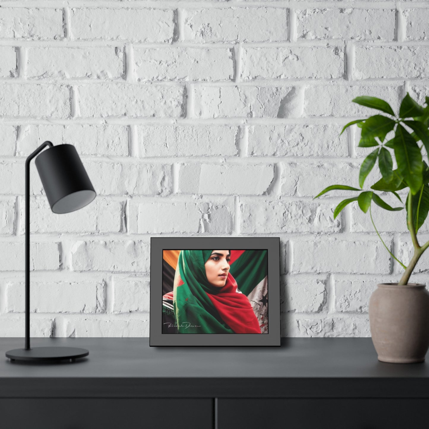 Palestine Girl Framed Poster