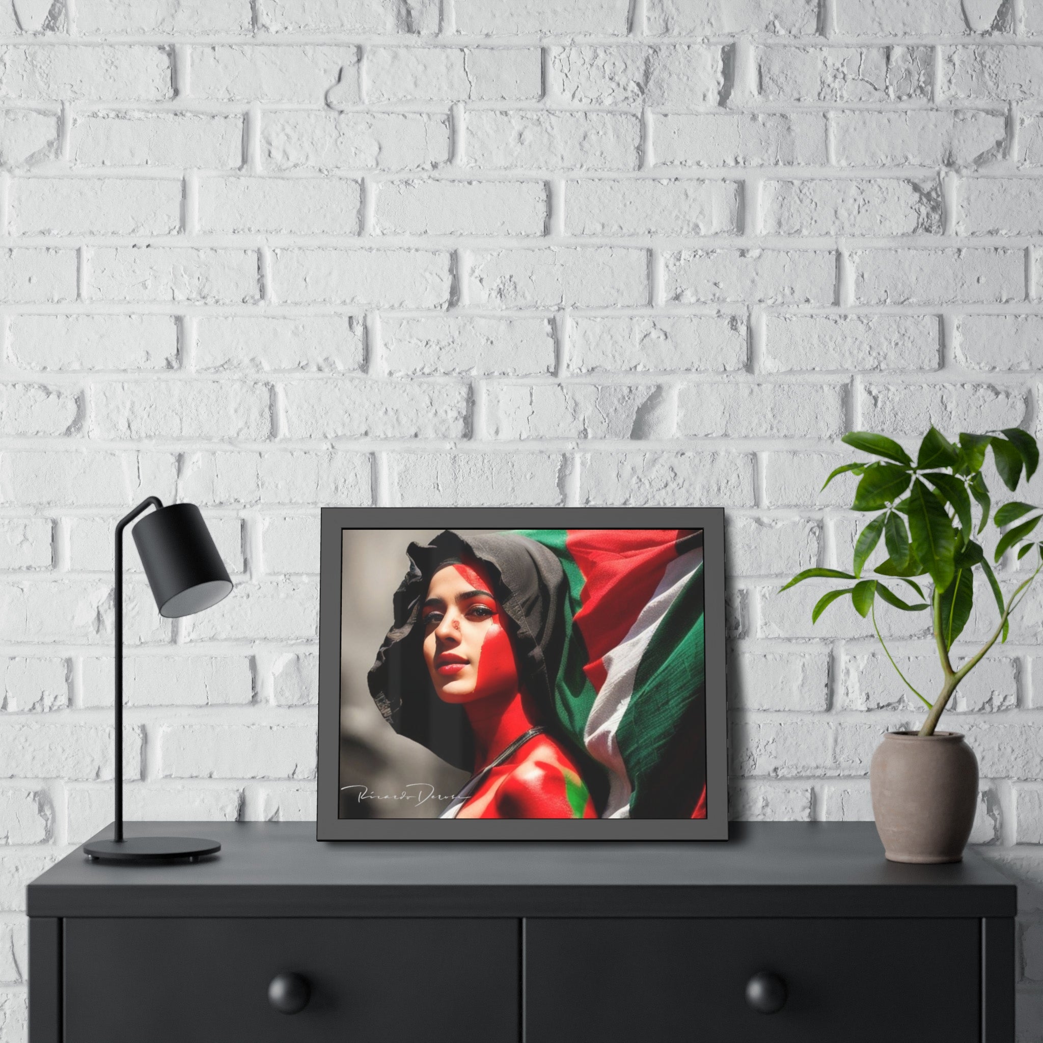 Palestine Girl Framed Poster