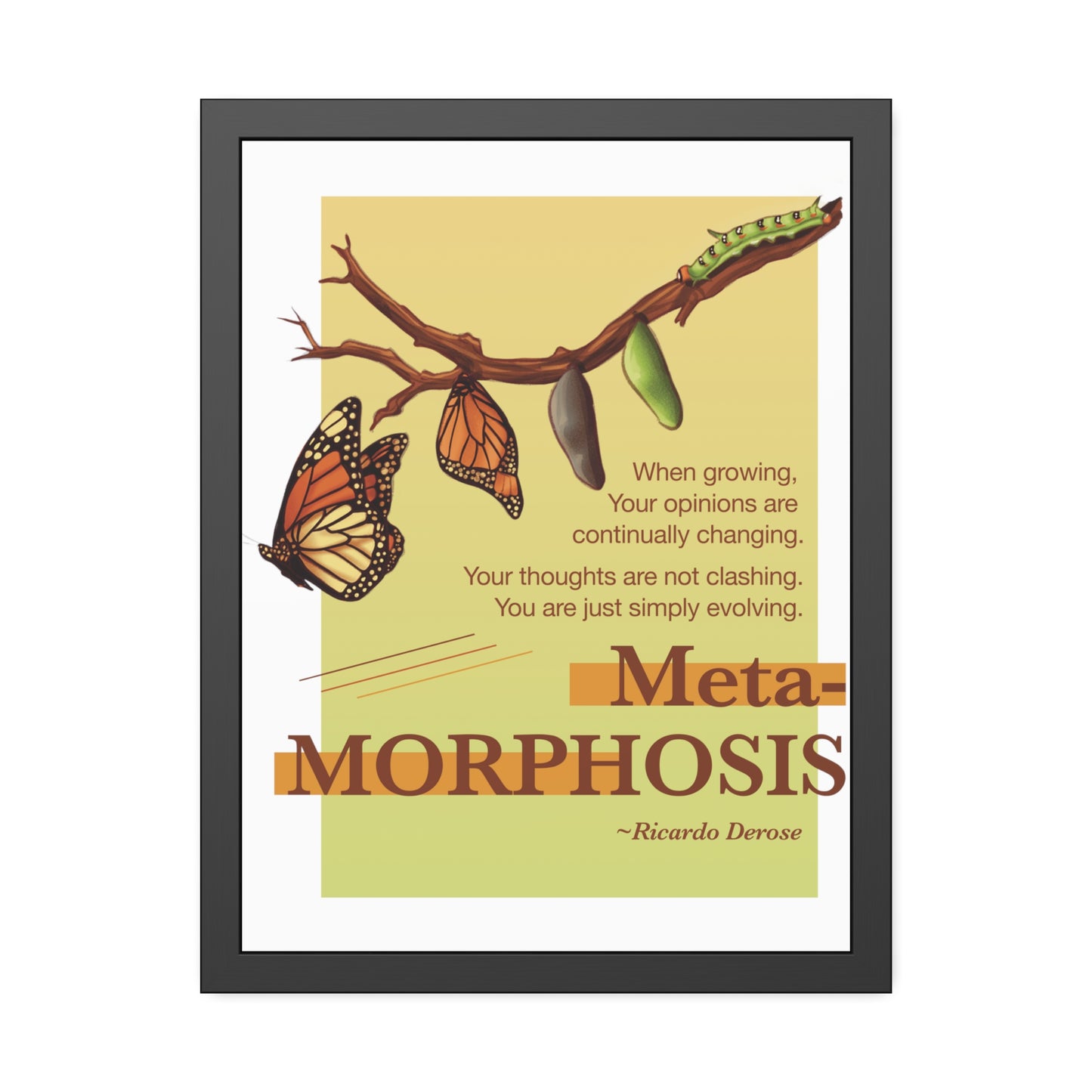 Metamorphosis Framed Paper Posters