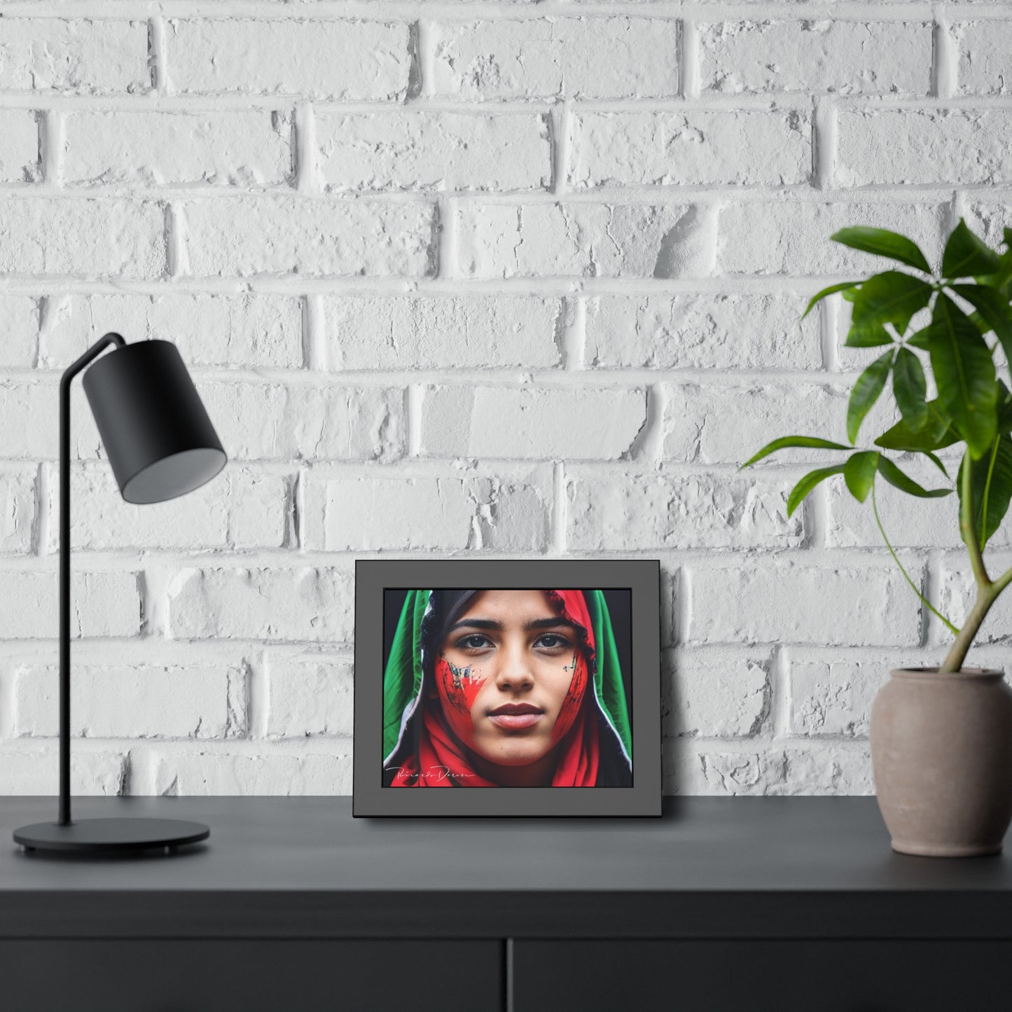 Palestine Girl Framed Poster