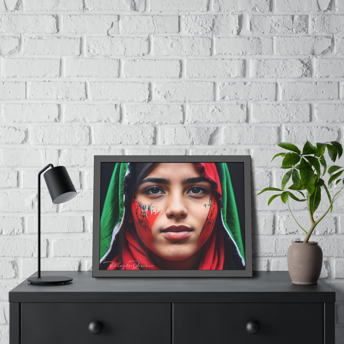 Palestine Girl Framed Poster