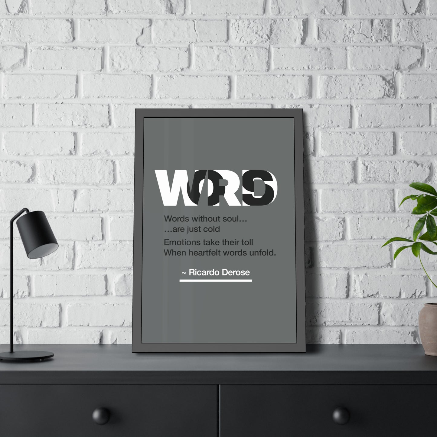 Words Framed Paper Posters