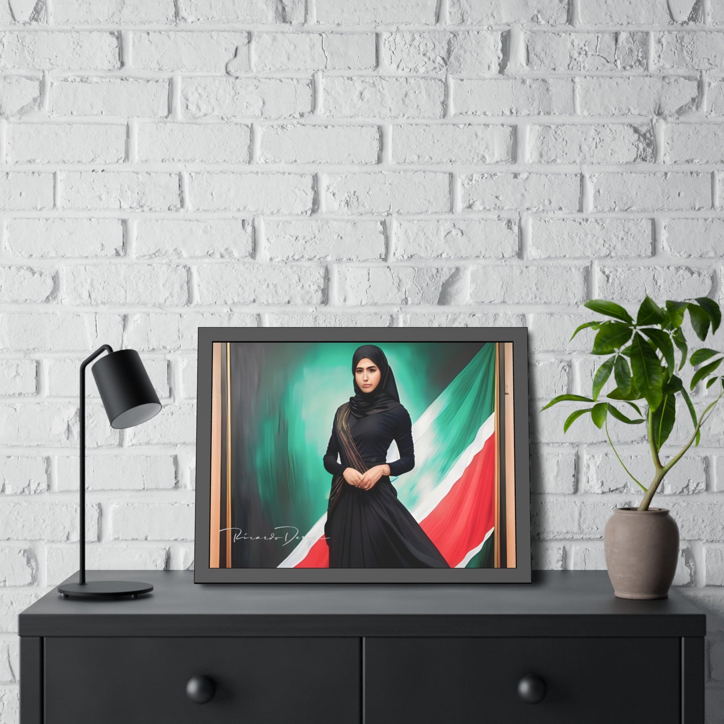 Palestine Girl Framed Poster